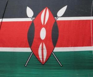 Puzzle Σημαία της Κένυας